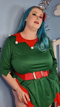 Elf Girl Is an Anal Slut for Santa - Solo Girl
