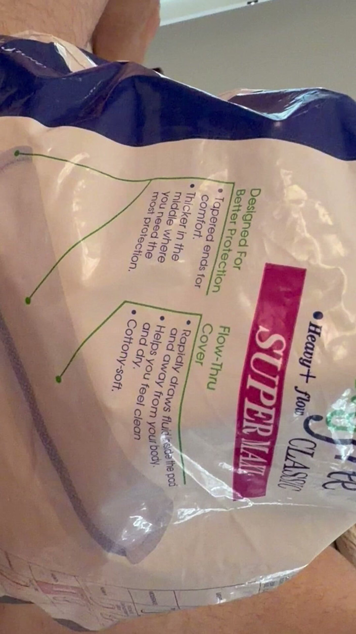 Takepad: กางเกงในท่อ Sheer และ Maxi Pads