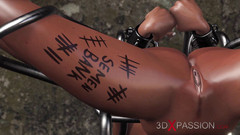 3dxpassion: College girls in human cages fucked by a savage man...