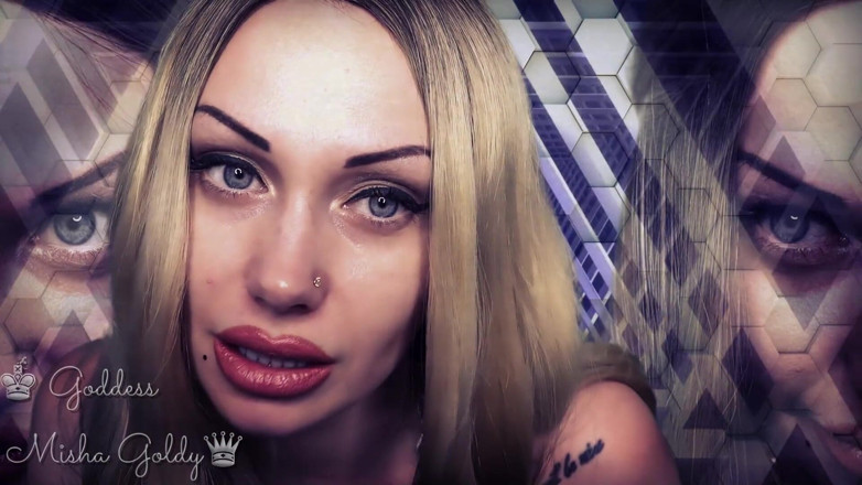 Goddess Misha Goldy: Hipnotizante 3Dio ASMR! Esta é a minha mão tocando seu pau! E...