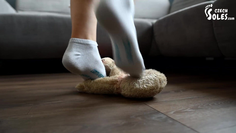 Czech Soles - foot fetish content: Daniela's stomping tedy bear rampage!