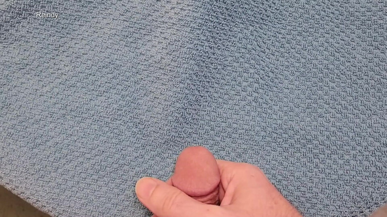 Reindy: Up Close and Slow-mo, Solo Piss and Cum From 3 Angles
