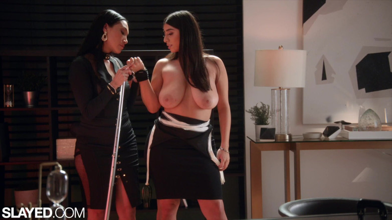 Slayed: Slayed Violet Myers Submits Her Big Natural Tits to Vicki...