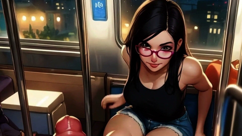 Spicy Toons: Lin Gives a Footjob on the Train