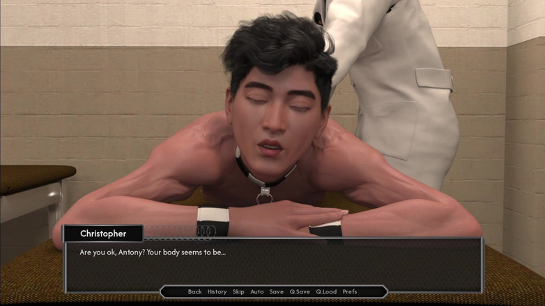 Femboy Maaya: 韩国男孩安东尼与克里斯托弗医生在囚犯检查