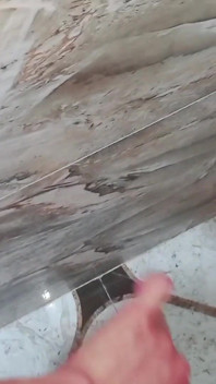 In the Bathroom, Manual Masturbation with Nerve-wracking Moans, Too Bad I Didn't Satisfy