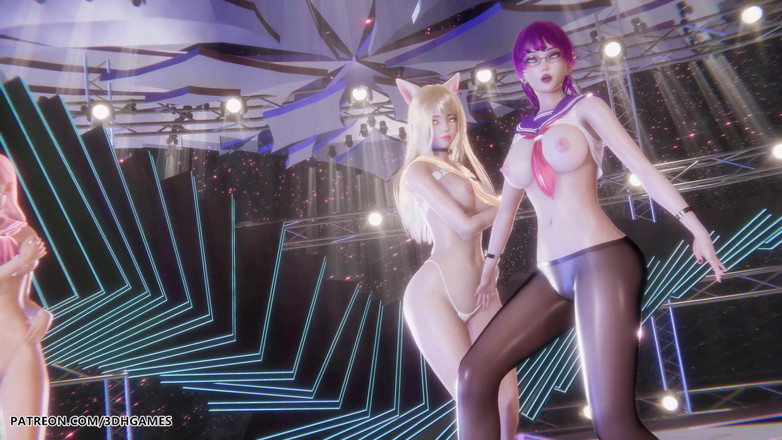 3D-Hentai Games: [mmd] Secret Number - Siapa Yang Melucuti Liga Legenda Striptis Seksi...