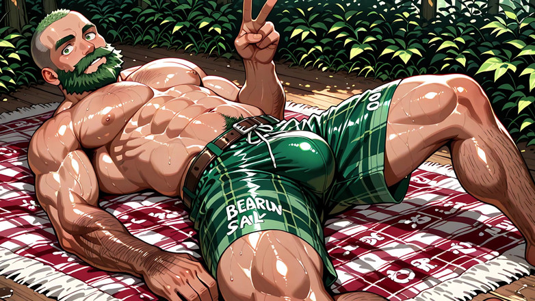 Erotic Man: Ai Gay Lelaki Berotot Dengan Bonjolan Besar