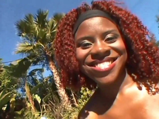 American Idol X: Red haire black babe double penetrated: anal threesome