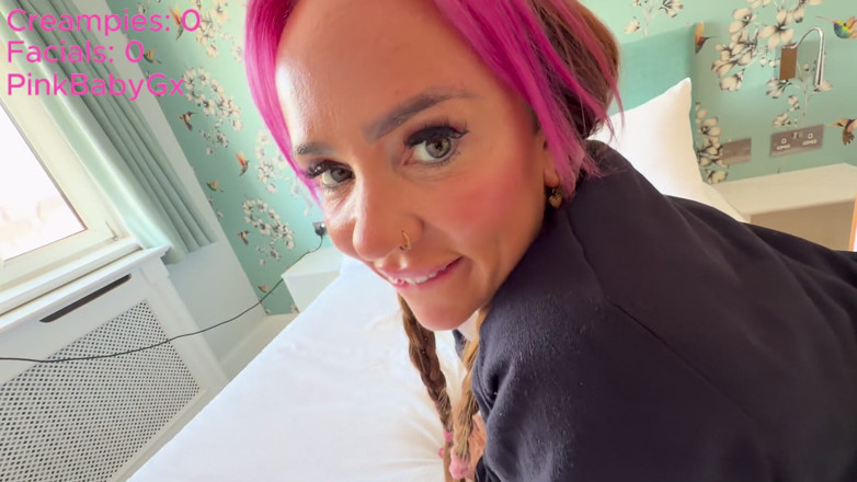 Pinkbabygx: 10 Tutors, 1 Naughty Student, 9 Creampies, 7 Facials, 1 Cuck