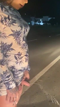 Pisse auf der Autobahn