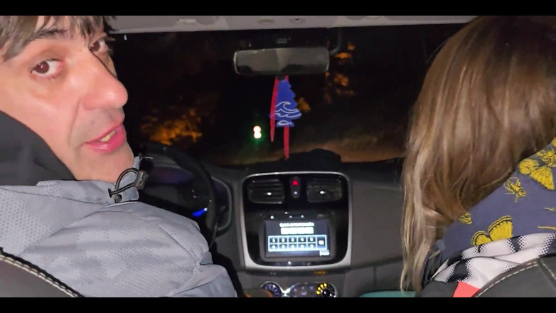Knock Knock Club: A Double Blowjob in My Friend's Car Dirty Morbid Girls