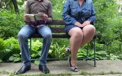 Gorgeous MILF with a Gorgeous Ass Peeing Next to Me in the Park