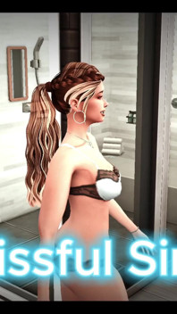 The Blissful Simmers Sim Evelyn solo masturbação no chuveiro