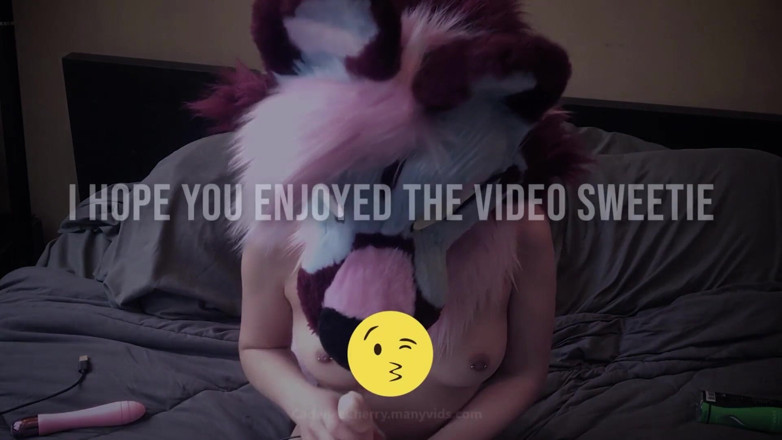 Cadence Innocence Cherry: Teen furry slut plays with toys for you