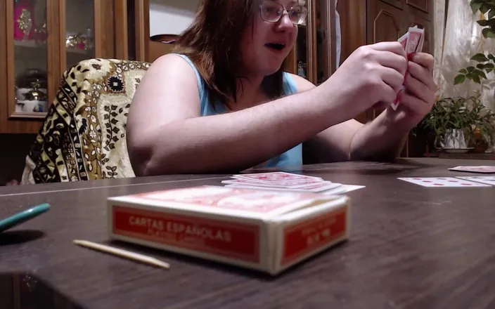 SchoolPrincess: Lost at Cards, but Finished All Over Her Face!