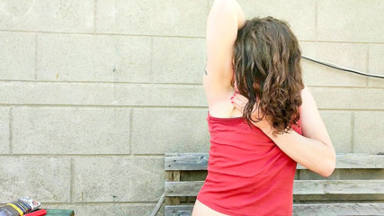 Sara B: Hairy armpit fetish