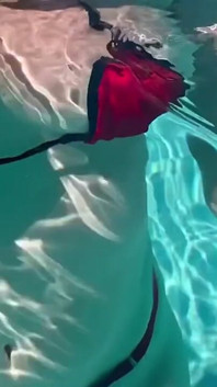 アルテミシアは水中でも屋外でも完璧な大きな胸を見せるのが大好きです