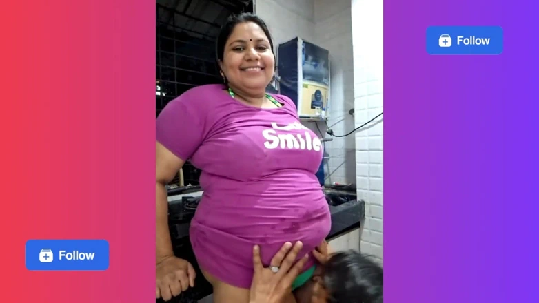 Desi Indian Bhabhi with Lover at Night P1