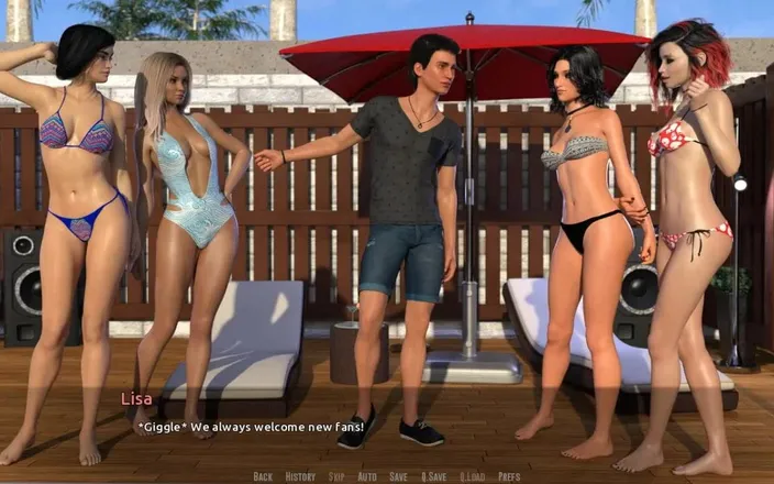 Dirty GamesXxX: Become a rock star: sexy girls on a pool party...