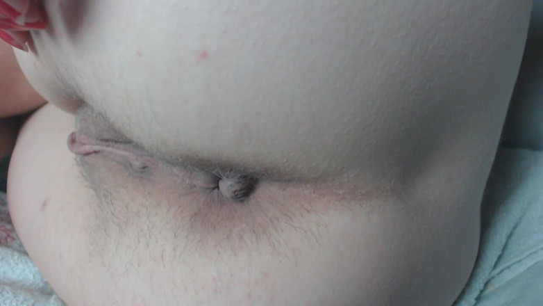Risky Hairy Couple: Playing with My Hairy Holes Close up