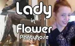 Lady in Flower Pantyhose