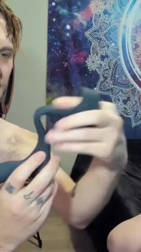 Anal toy prostate massager vibrator with penis ring unboxing