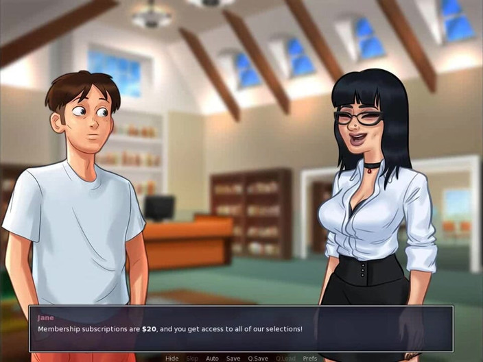 Dirty GamesXxX: Summertime Saga: 도서관에서 따먹히는 7화