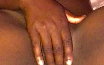 African Girl Teenager Licking Her Tight Pussy Until It Drips