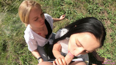 YSP Studio: Muie dublă în pădure de la iubitele fumătoare