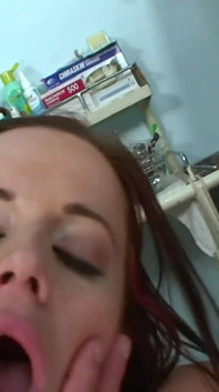 My favorite sexy brunette nurse with perfect tits is super horny and willing to suck my hard cock