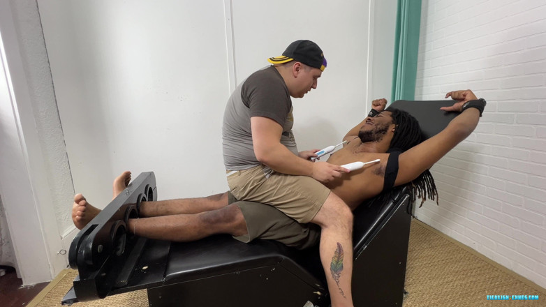 Ticklish Chubs: J Finally in the Tickle Chair