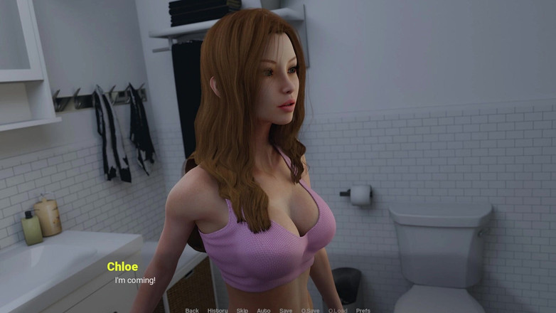 3D Cartoon Porn: Loin de la maison - Chloe taille une pipe torride à Liam...