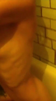 In the Bathroom, He Takes It in His Mouth