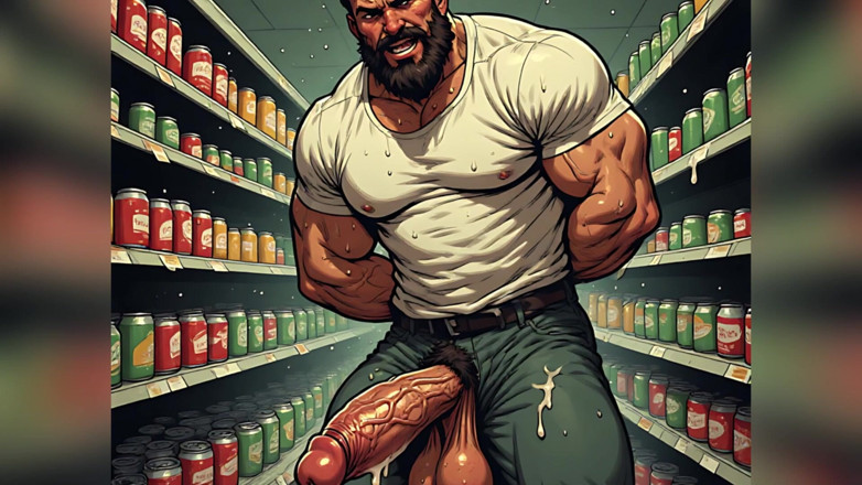 Erotic Man: Big Cock and Balls Art