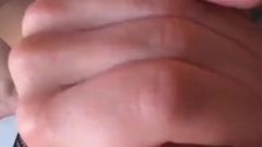 Female POV delicious blowjob - Babe suck big dick, lick ass and cum swallow
