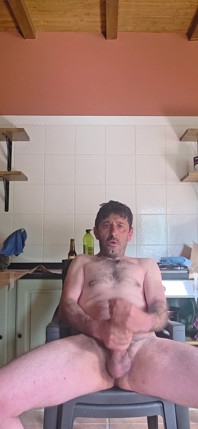 Straight Guy with Huge Cock Jerks off in the Cabin
