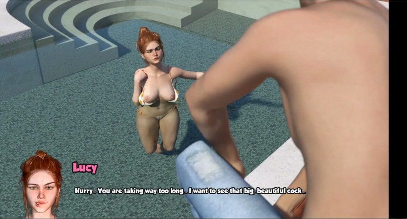 XXX Games Bunk: Area 69 - Gameplay -roleplay - Lucy - Gym Training, Massage and Pool Sex