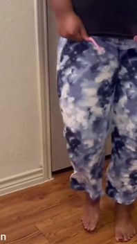 Desperate for Pee Pissing My Pants Dripping Down to My Feet