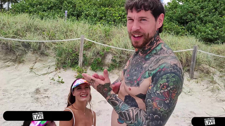 Immoral Live: Football Playing Beach Babes W Little Bush Jc Wilds &amp; Sofie...