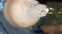 Kontol phimosis kulup ketat kencing dan coli closeup