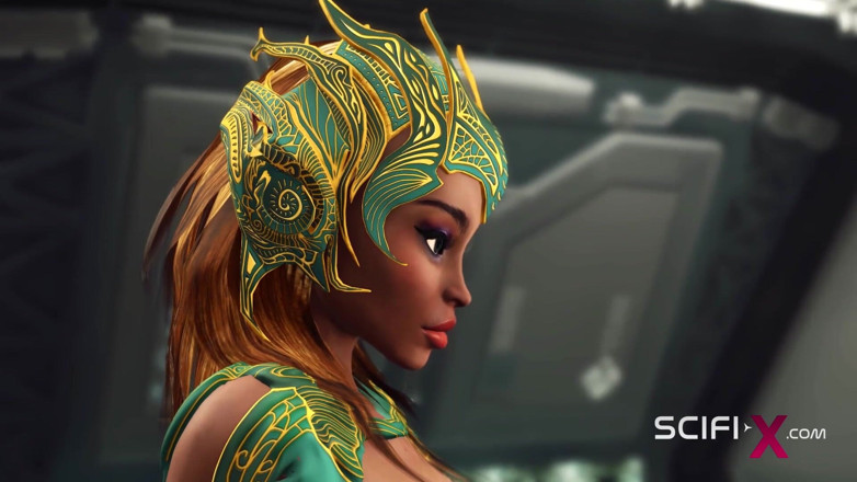 SciFi-X transgender: ฟูตะเอเลี่ยนเล่นกับสาวหุ่นโคตรเซ็กซี่หน้าอกใหญ่ในแล็บไซไฟ