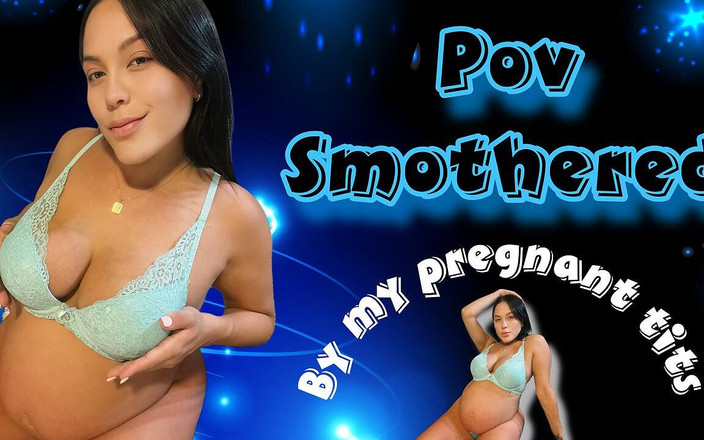sweetmarianita: POV : couverte par mes seins mous de femme enceinte