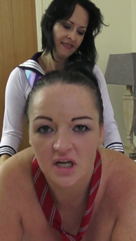 Kinky Lesbian Students in Stockings