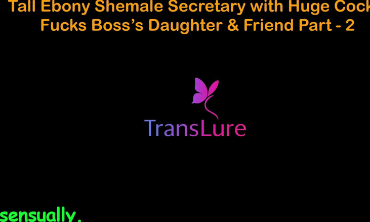 TransLure: English Audio Sex Story - Tall Ebony Shemale Secretary with Huge...
