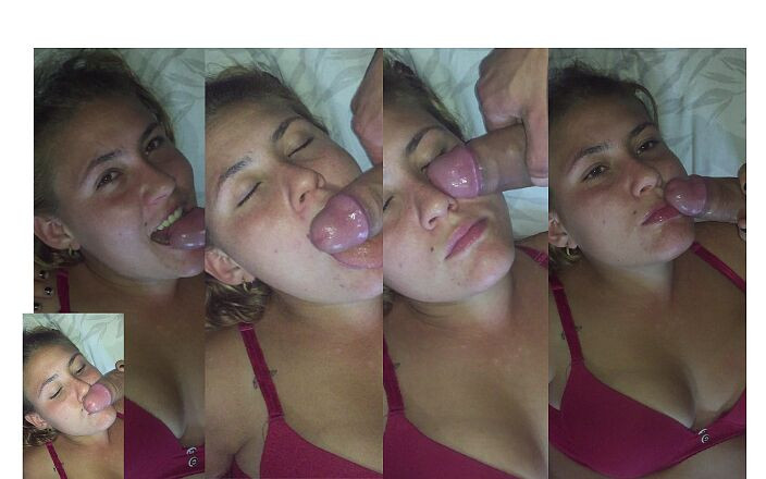 Naomi Simon: 얼굴과 입에 자지를 모두 빠는 마누라의 창녀를 모욕하다