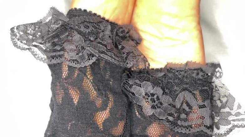 Pink Foxx: Krajka nylon francouzská pedikúra