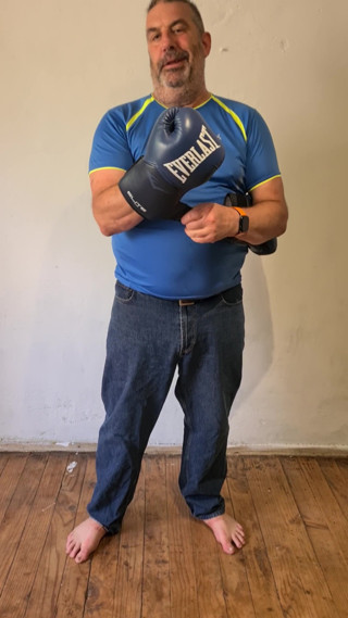 Combat and fetish: Silver Stepdaddy Boxer - POV Studio Invitation Gone Wrong