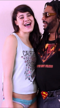 White Slut Sucks Black Cock for the First Time