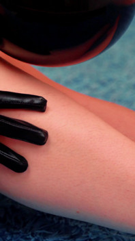 Hairy legs close-up video slowly tease